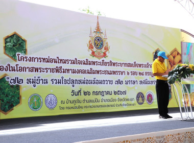 ร่วมพิธีเปิดโครงการหม่อนไหมรวมใจเฉลิมพระเกียรติพระบาทสมเด็จพระเจ้าอยู่หัว เนื่องในโอกาสพระราชพิธีมหามงคลเฉลิมพระชนมพรรษา 6 รอบ 28 กรกฎาคม 2567 ... พารามิเตอร์รูปภาพ 1